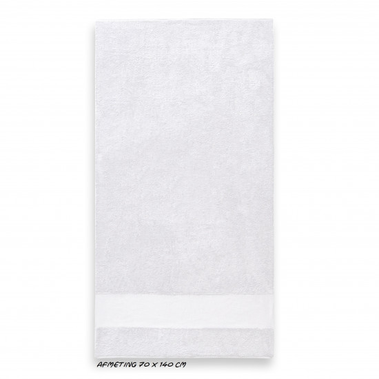 Individualiteit hoofd Aantrekkingskracht Sport grote handdoek wit | naam borduren | BorduurKoning